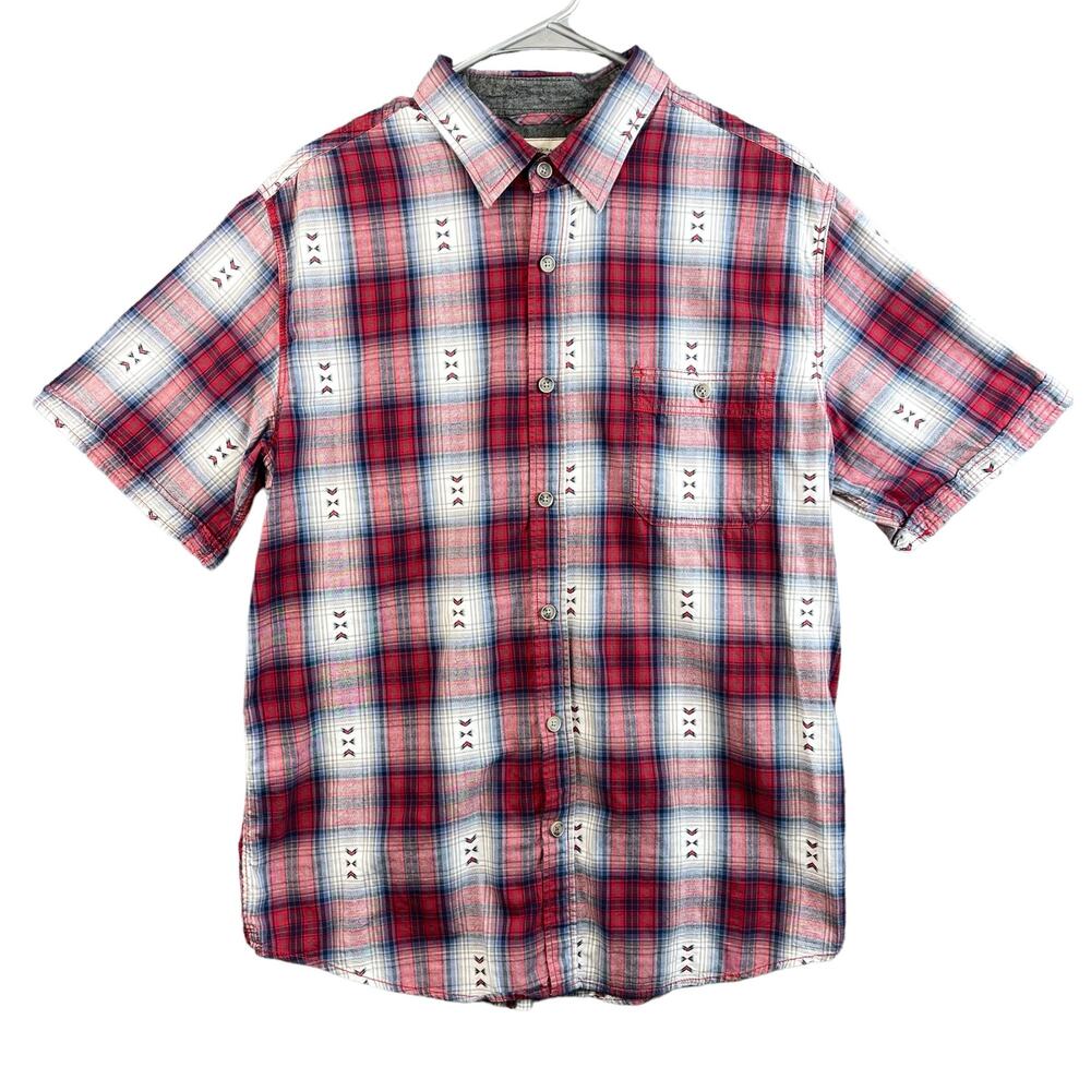 Weatherproof Men's Button-Down‎ Shirt Short Sleeve Size Medium
